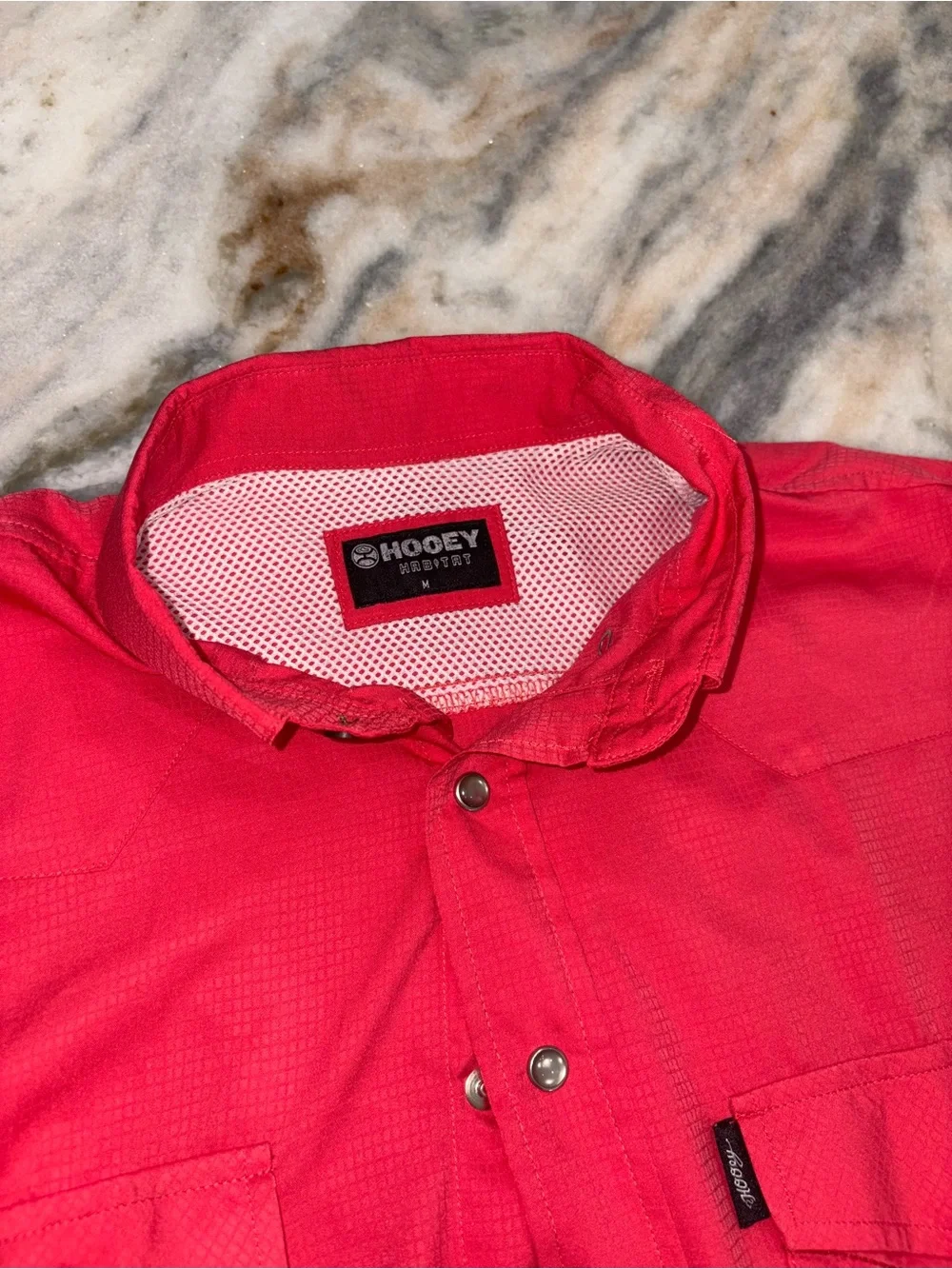Hooey Habitat Western Red Men's Casual Button Down Shirt - Picture 4 of 6